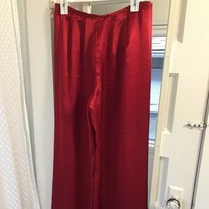 Handmade in Vietnam - Red Satin Pants